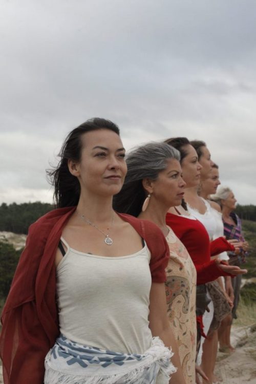 Women standing together outdoors